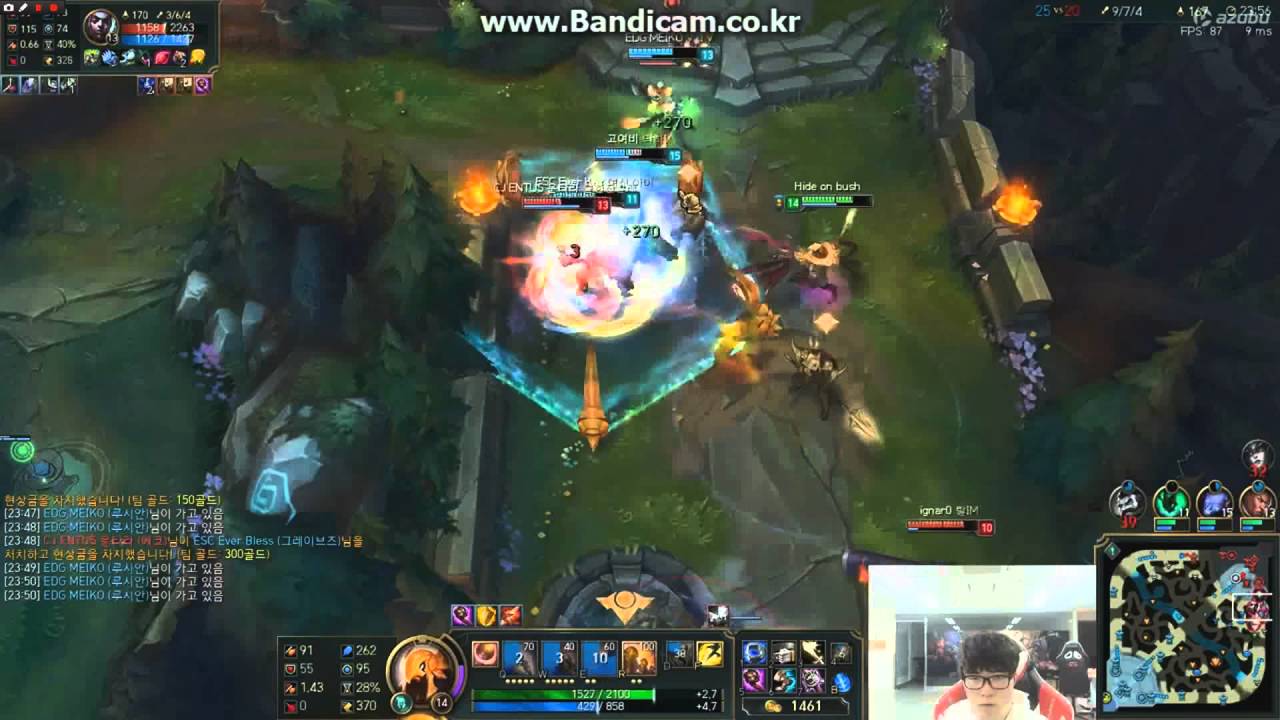 SKT T1 Faker Azir VS CJ Entus BDD Syndra