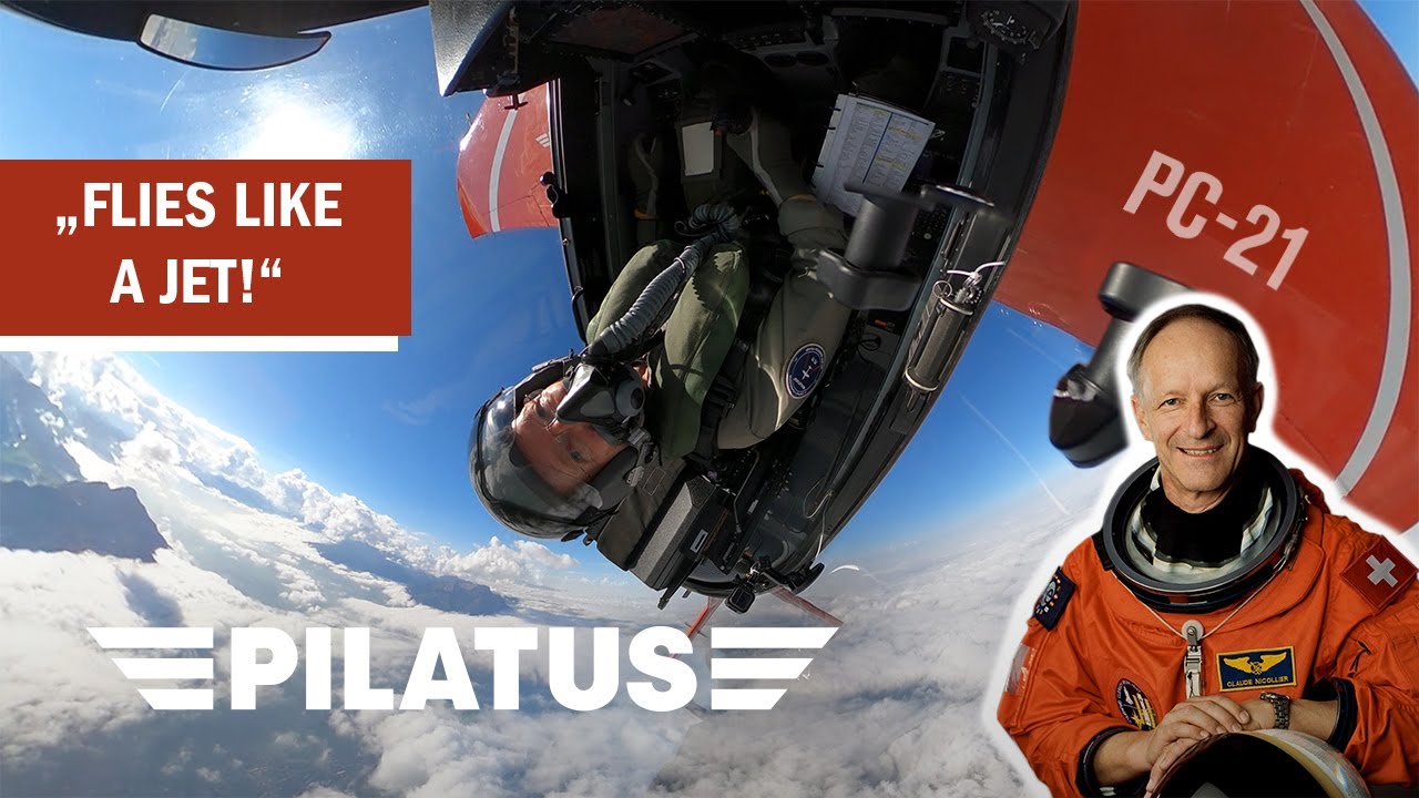 Back to (Air) Space &ndash; Astronaut Claude Nicollier Pulls G&rsquo;s in the PC-21