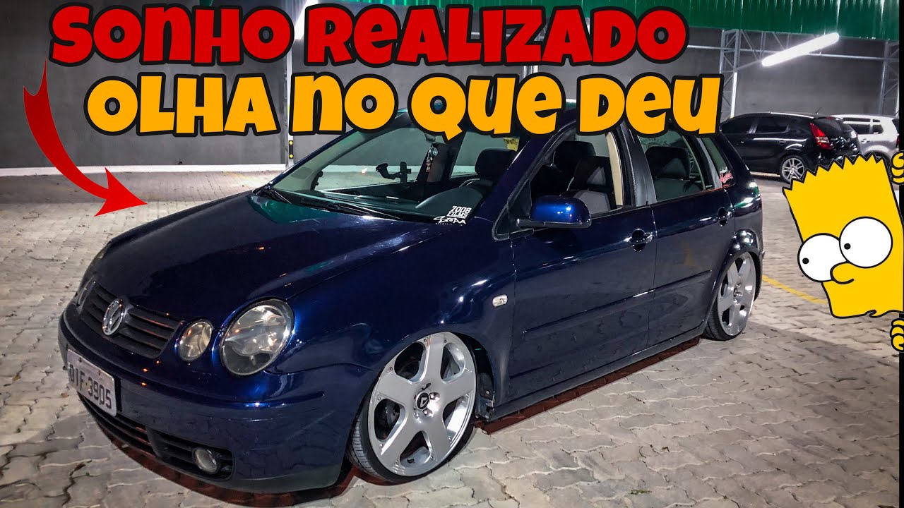 Sonho de criança / Vw polo 1.6 rebaixado nas rodas santa Monica