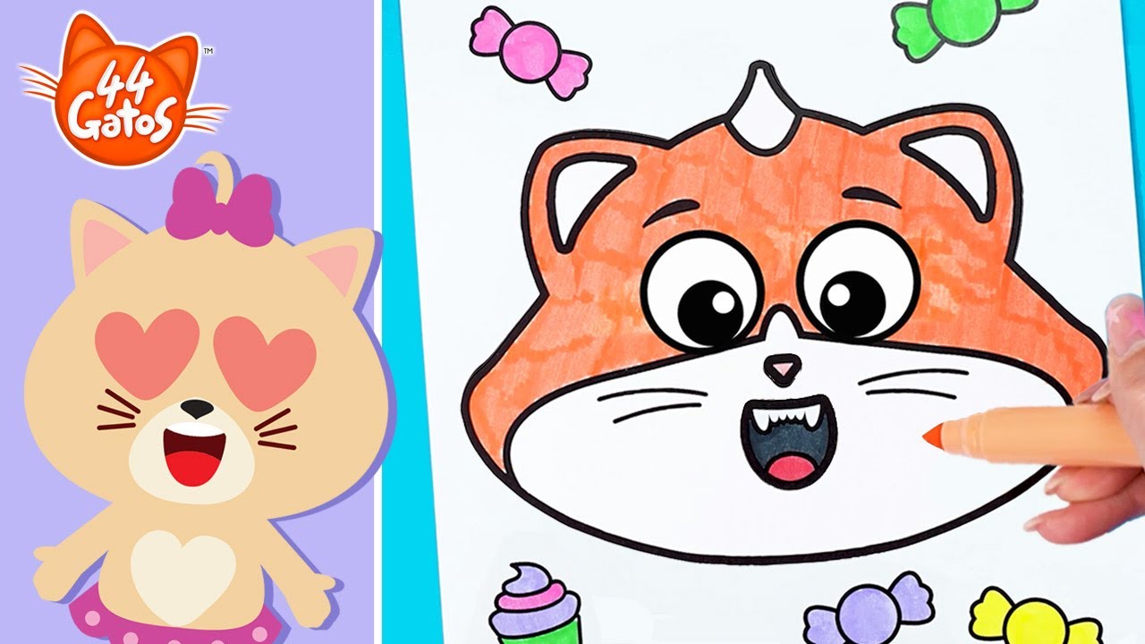 44 Gatos Creative School: todas as nossas lições divertidas sobre como colorir nossos gatinhos!