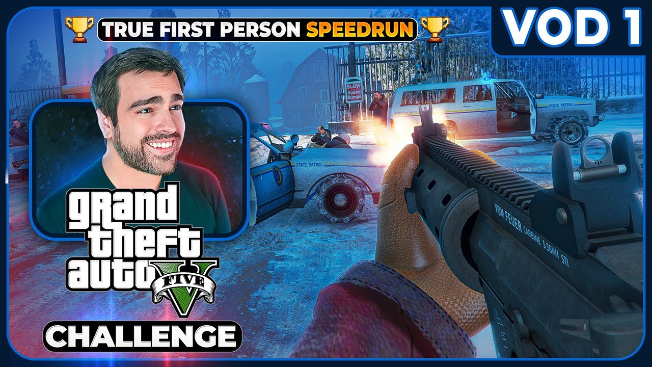 GTA V True First Person Speedrun - Part 1 [Full Livestream]