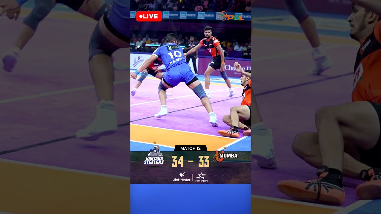 Naveen Kumar completes Haryana Steelers' comeback against U Mumba in Match 12 #PKL12 | PKL #shorts