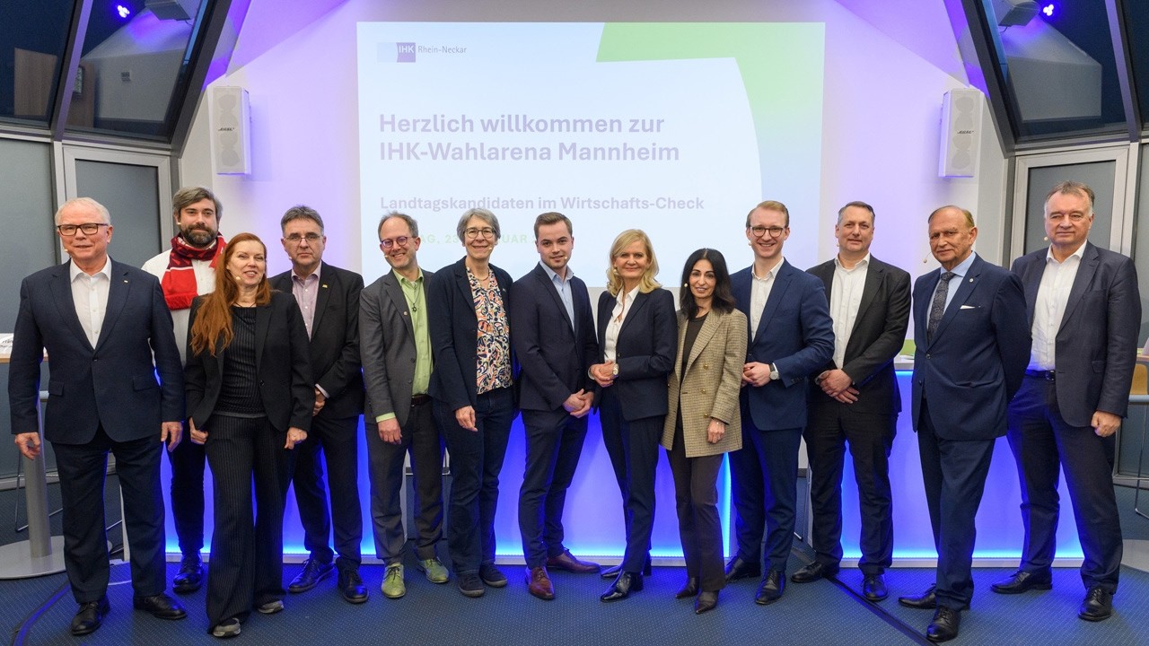 IHK-Wahl-Arena: Mannheimer Landtagskandidaten im Wirtschafts-Check