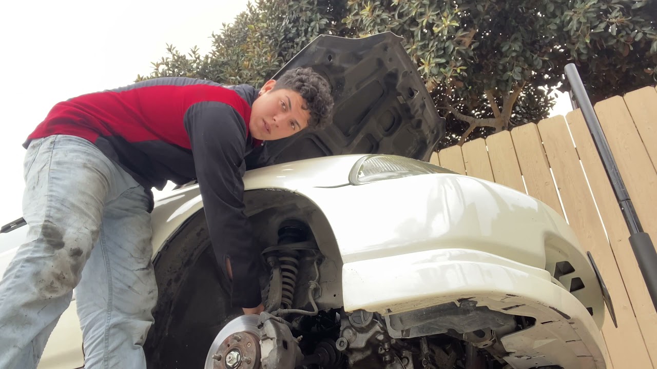Coilover install on a 1996 Honda Civic Hatch