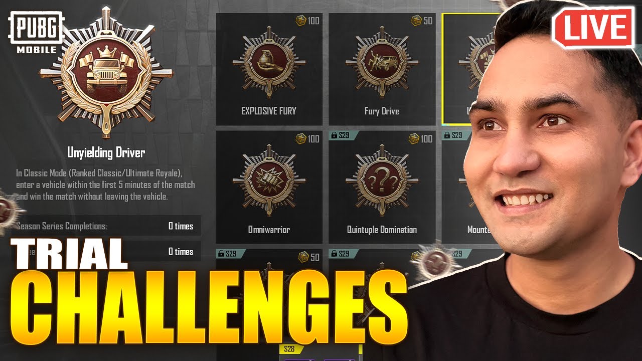 S28 SEASON TRIAL CHALLENGES IN PUBG MOBILE | 2026H1 SEASON TRIAL CHALLENGES