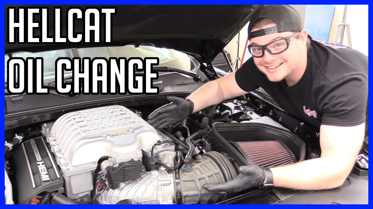 How to Change the Oil and Filter Dodge Challenger Charger Hellcat 6.2L 2015-2021