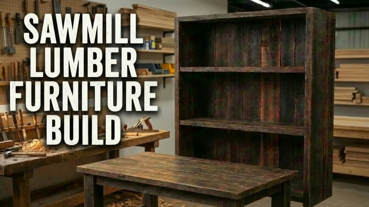 Handcrafted: Complete DIY Furniture Build From Raw Sawmill Lumber