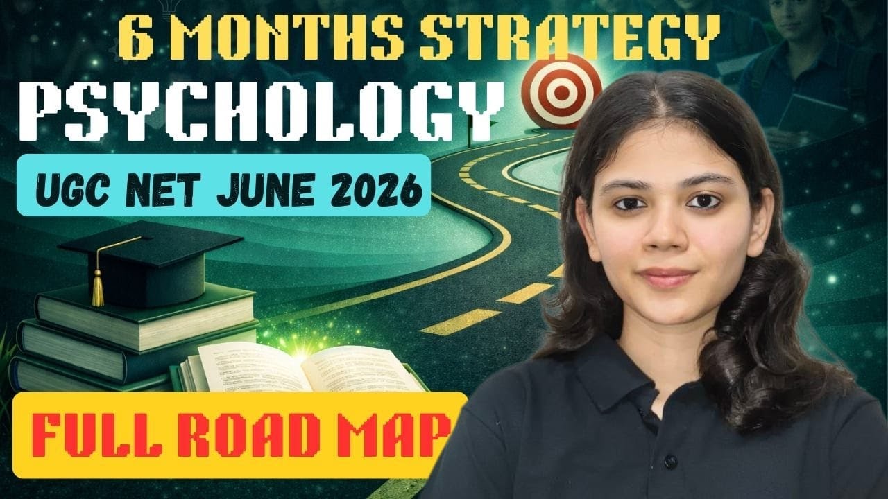 6 Months Strategy to clear NET JRF Psychology | JUNE 2026 | Harshita Maharshi