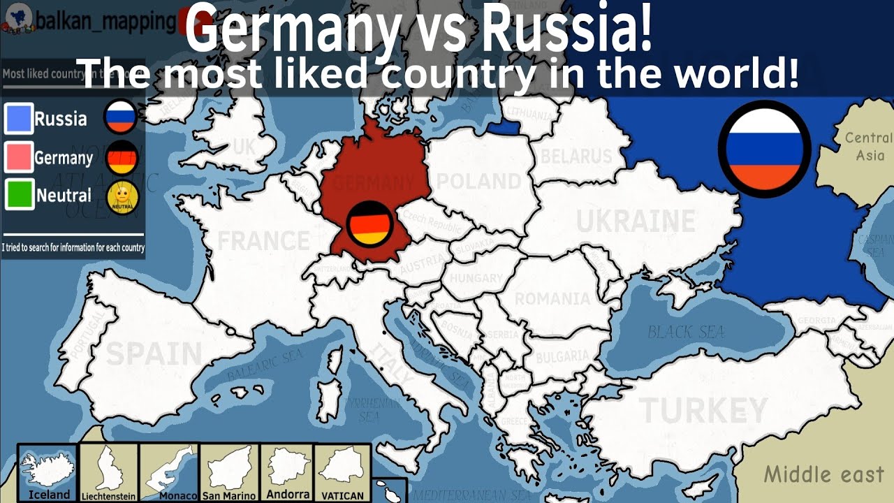 Russia vs Germany? the most liked country in the world