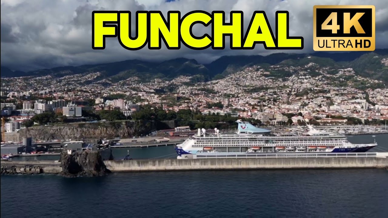 Madeira island! Funchal  Walking Tour, Aerial  View!