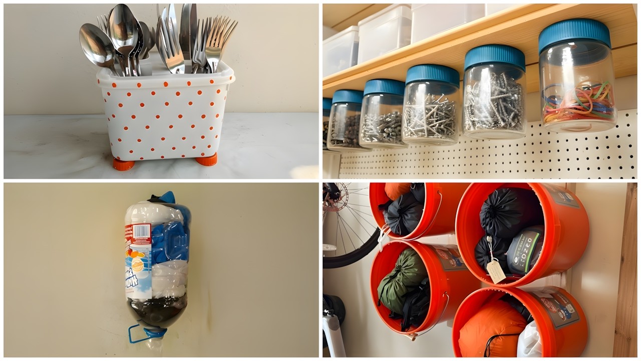 IDEIAS CRIATIVAS PARA ORGANIZAR A CASA COM MATERIAIS REAPROVEITADOS