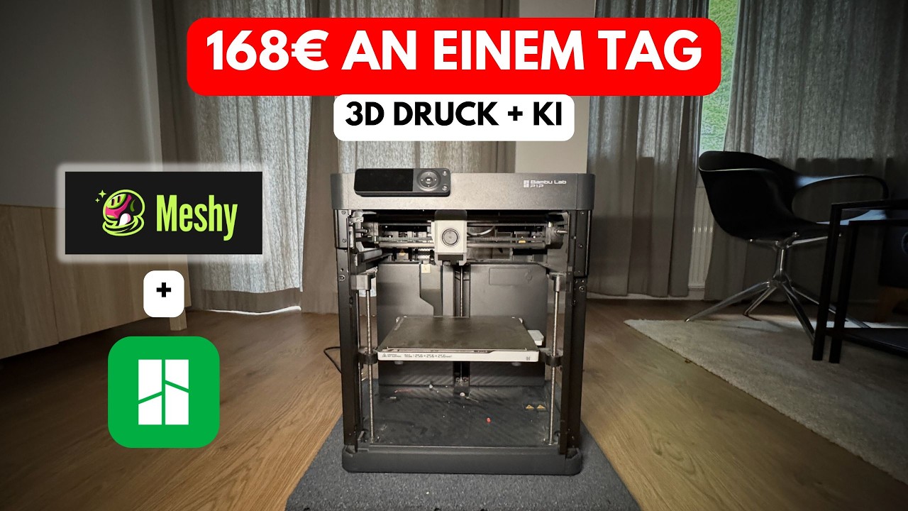 Wie ich 168&euro; pro Tag mit 3D Druck + KI verdiene