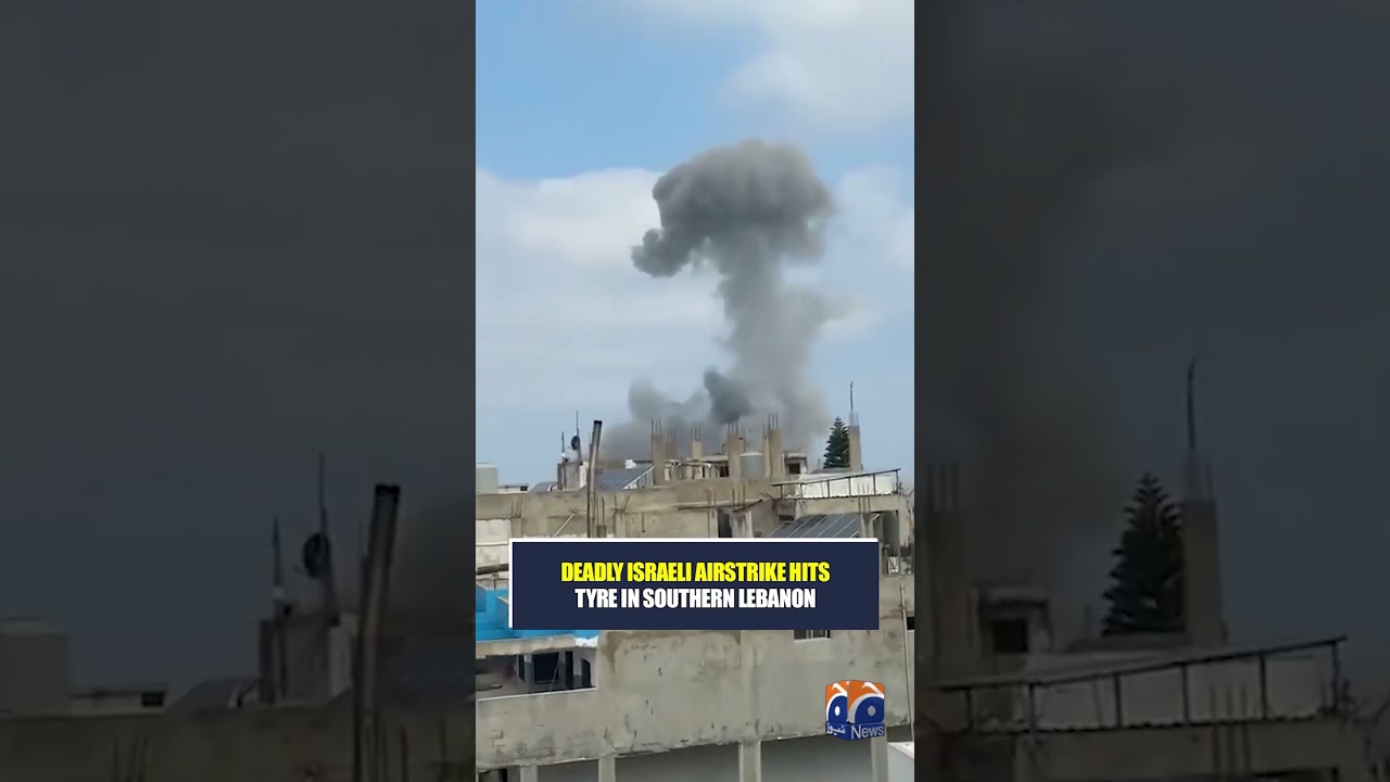 Deadly Israeli Airstrike Hits Tyre In Southern Lebanon | Geo News English