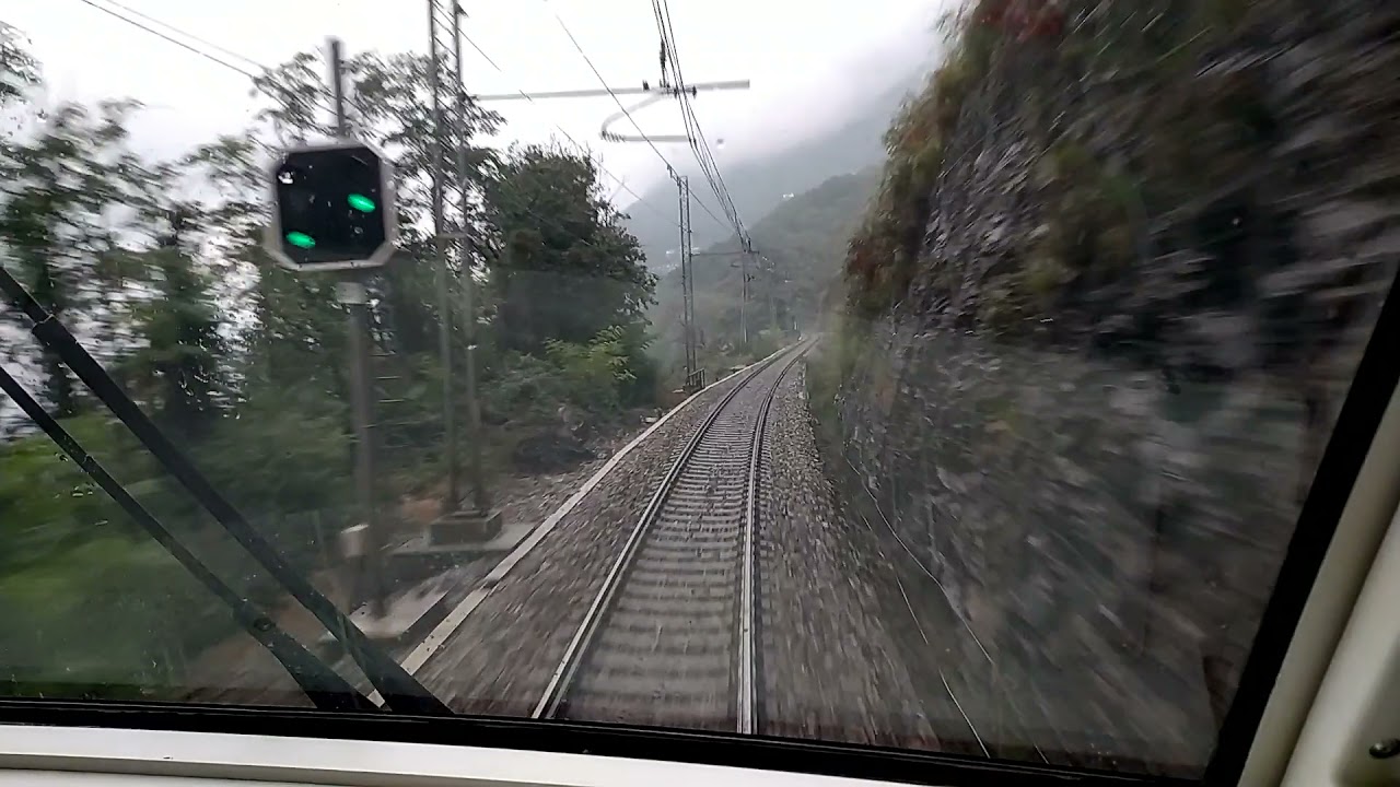 Train Cab Ride Luino - Bellinzona