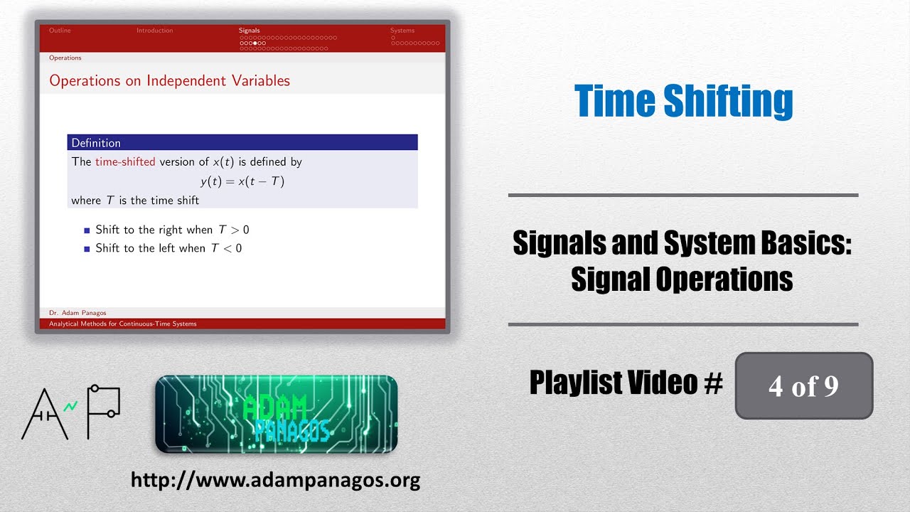 Signal Operations: Time Shifting