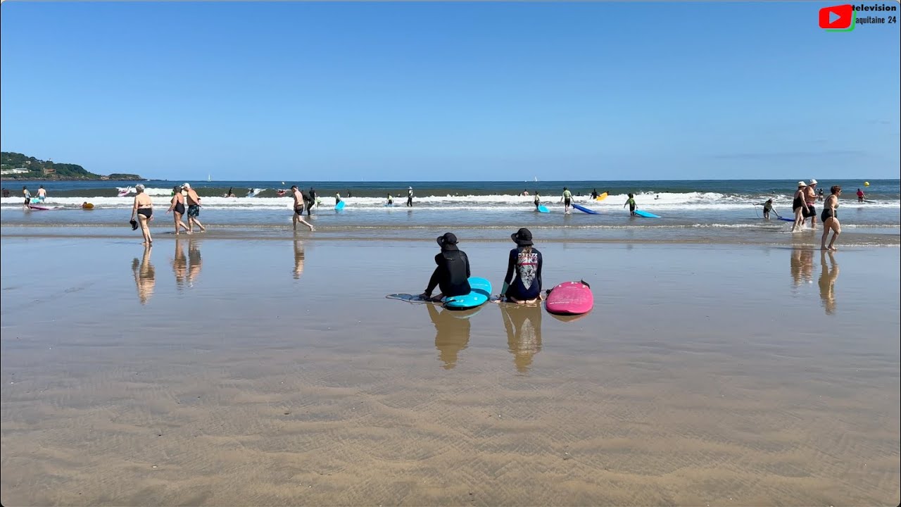 HENDAYE  🇲🇫 |  Plage estivale Juillet 2024  | Aquitaine 24 Télévision