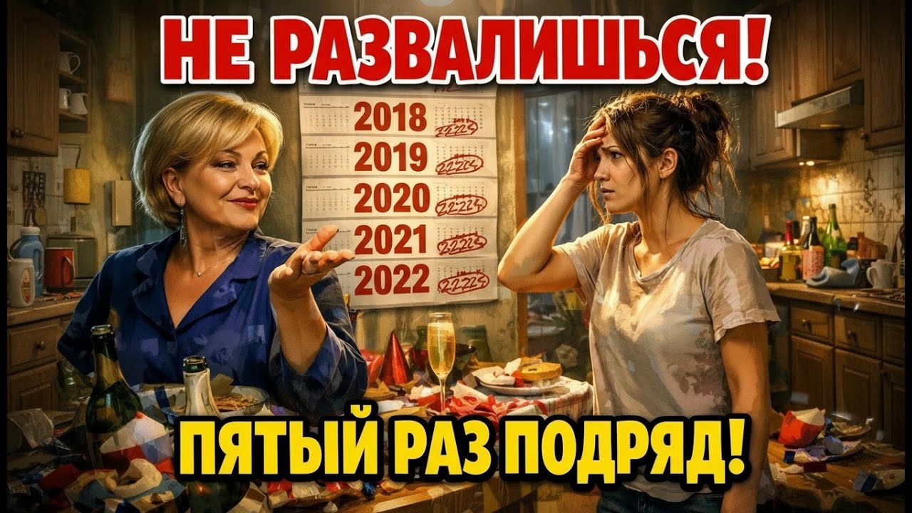 НЕ РАЗВАЛИШЬСЯ! СВЕКРОВЬ в ПЯТЫЙ РАЗ требует Новый год У НЕЁ