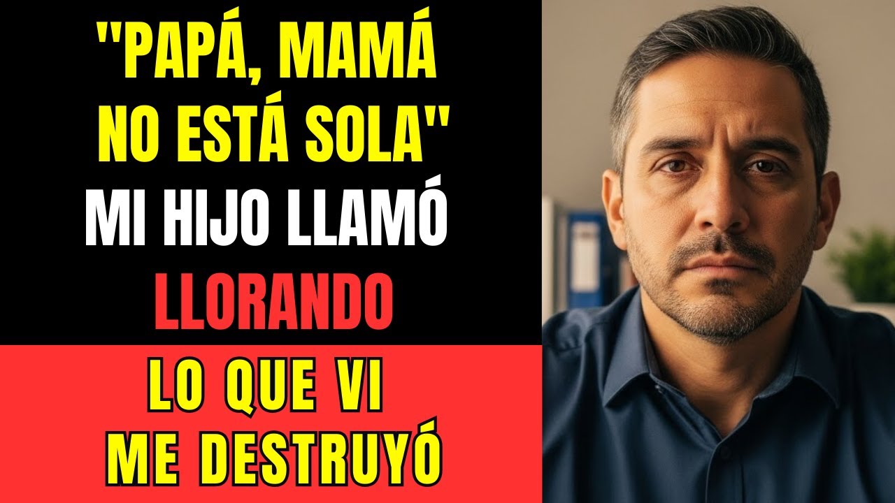 Mi HIJO llamó Llorando: 'Papá, Mamá no está sola'... Lo que la Cámara grabó fue el fin de su Mentira