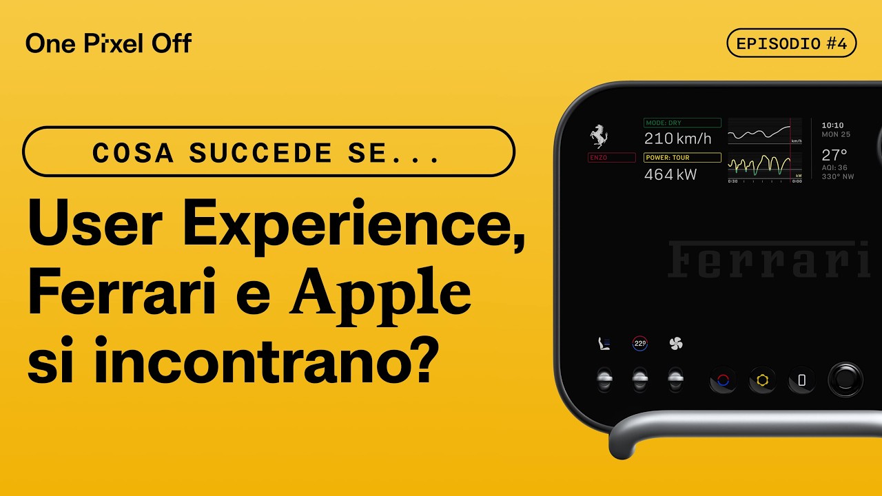 Ferrari, Apple e User Experience,  si incontrano