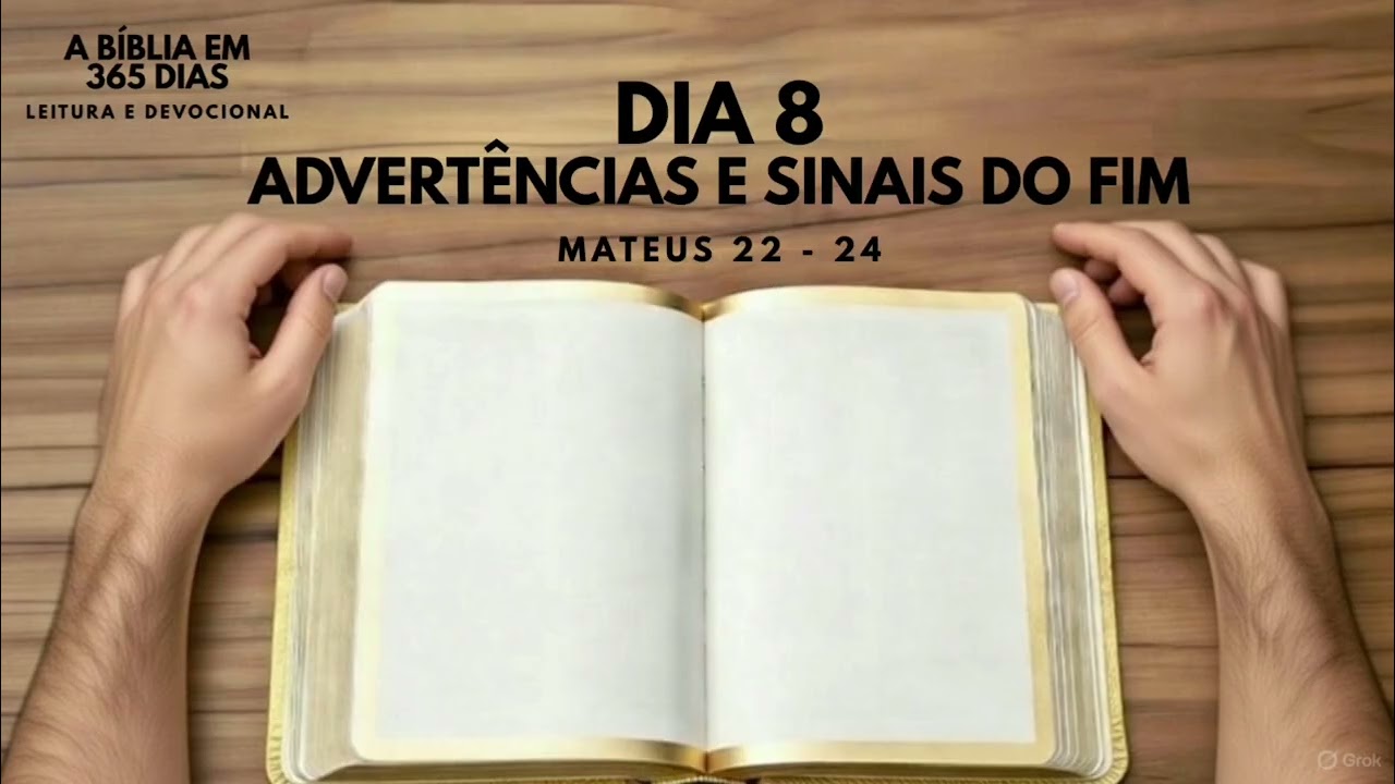 DIA 8 - ADVERTÊNCIAS E SINAIS DO FIM