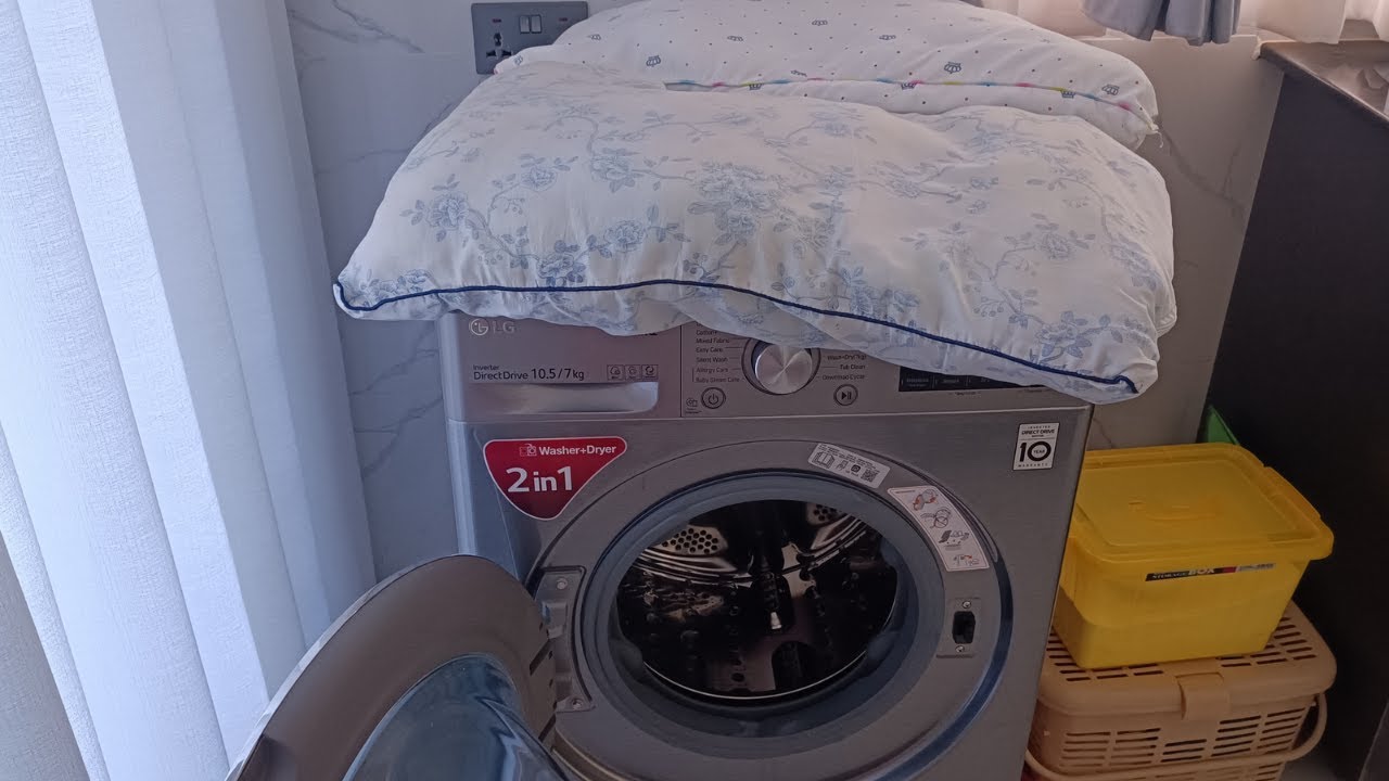 How Long It Takes To Wash And Dry Two Fiber Pillows (Lg Washing Machine)