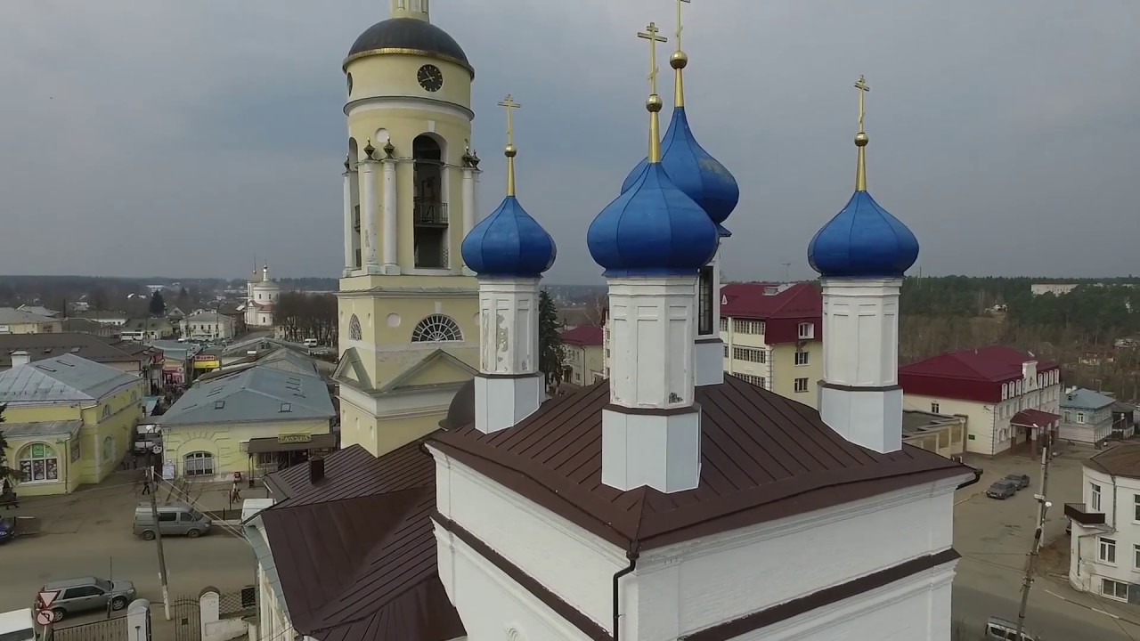 Боровск с высоты полета квадрокоптера
