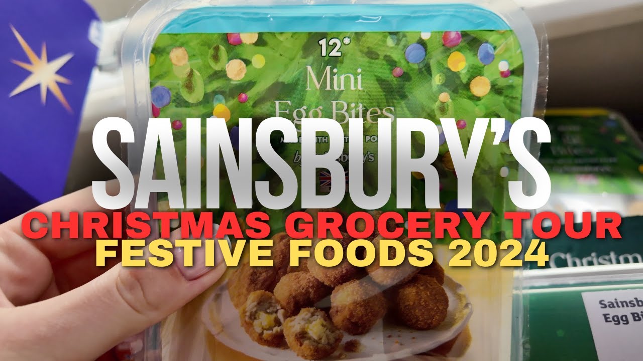 Sainsbury's Christmas Grocery Tour - Top Festive Foods 2024 [4K]
