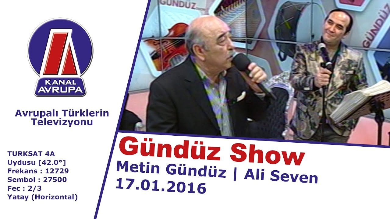 Gündüz Show - Metin Gündüz: Ali Seven - 17.01.2016 | Kanal Avrupa