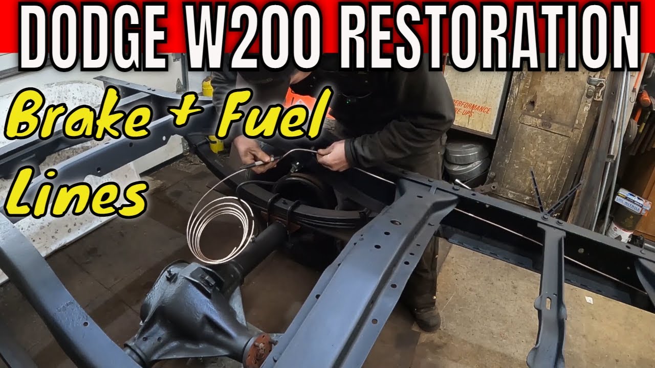 Replacing Fuel and Brake Lines:  1980 Dodge W200