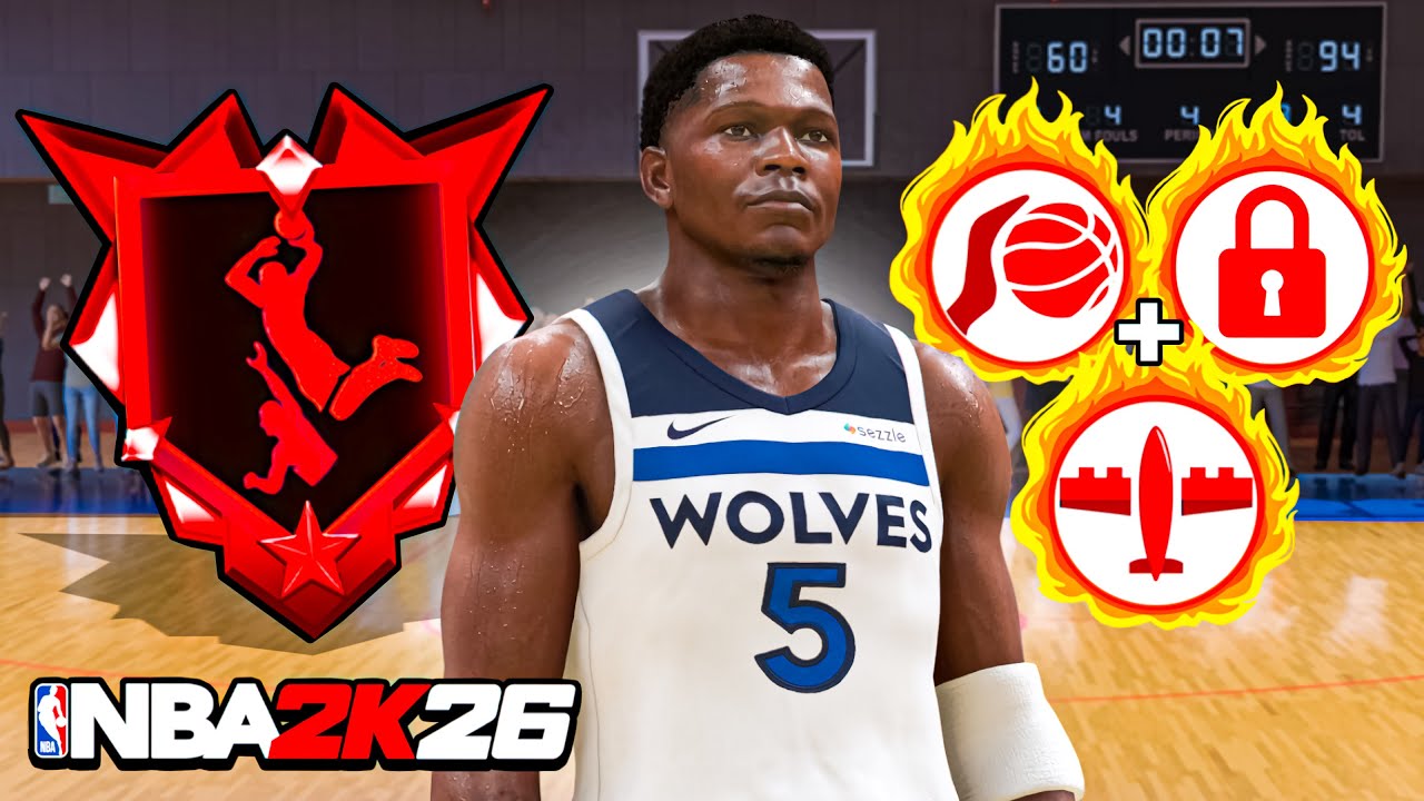 This ANTHONY EDWARDS BUILD is a MENACE in RANDOM REC on NBA 2K26