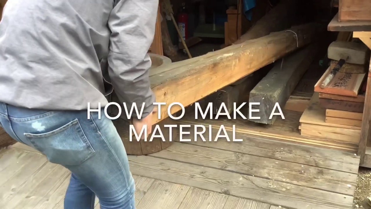 Japanese torii gate production day16.How to make a material