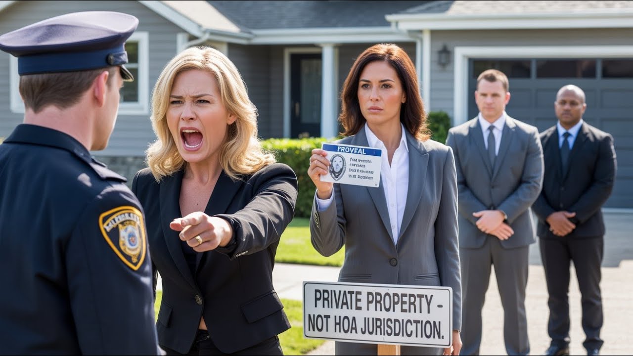 HOA Karen Calls Police—Then Freezes at My Wife’s Federal ID