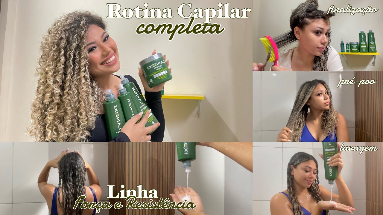 ROTINA CAPILAR COMPLETA para CABELO CACHEADO pós luzes 💕