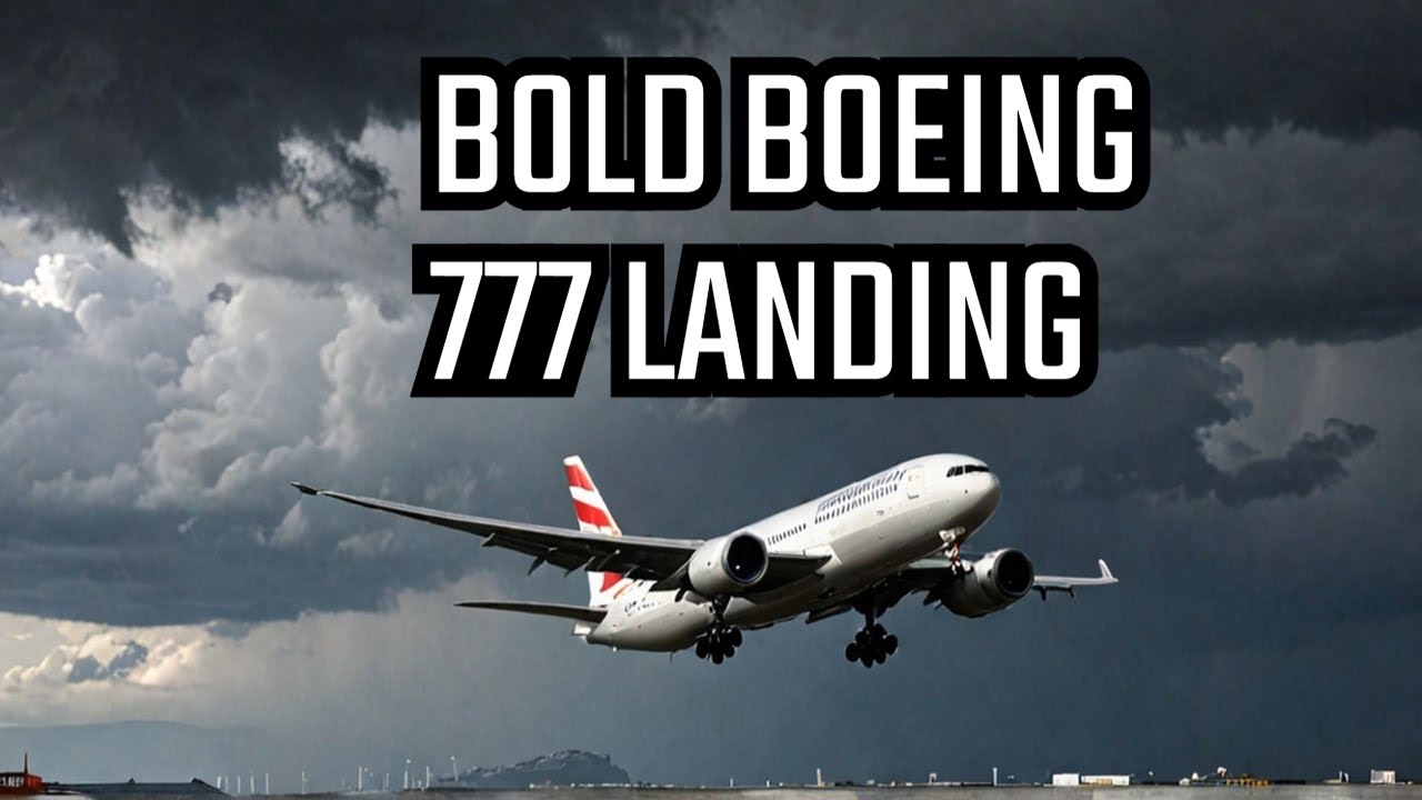 Alitalia Etihad Expo Boeing 777 STORMS Gibraltar Airport RUNWAY!