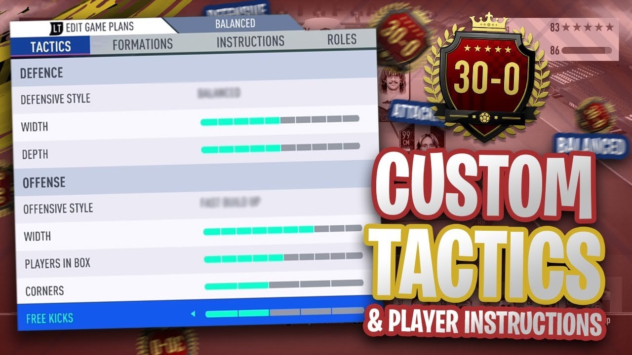 MY 30-0 WEEKEND LEAGUE CUSTOM TACTICS & PLAYER INSTRUCTIONS! FIFA 19 ULTIMATE TEAM!