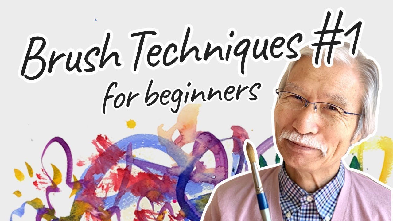 [Eng sub] Brush Techniques for Beginners #1 | Watercolor Painting |  Easy tutorial