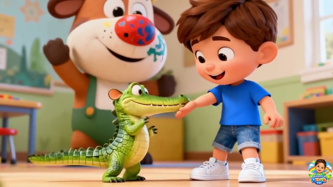 🎵 Derek e o Alfabeto A-Z! Aprenda Brincando 🐙✨