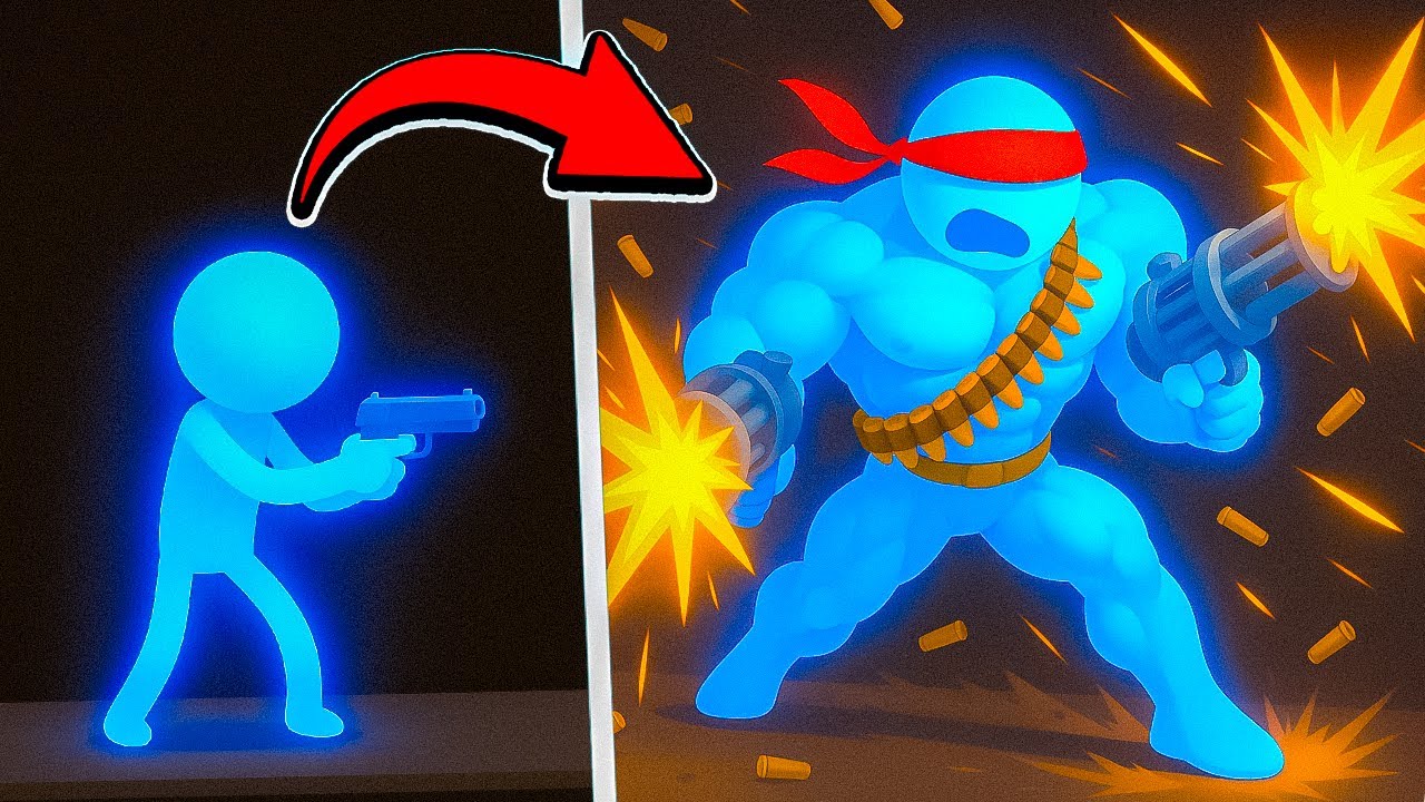 Upgrading Into RAMBO STICKMAN in Stick It To The Stickman