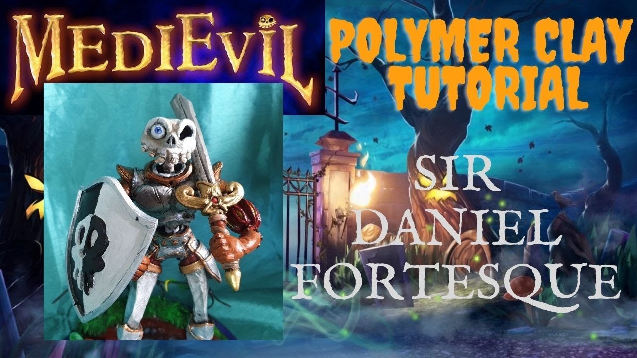 Sir Daniel Fortesque from Medievil || POLYMER CLAY TUTORIAL
