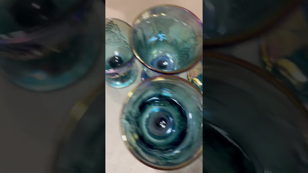This Carnival glass was free- but it’s over 100 years old.”