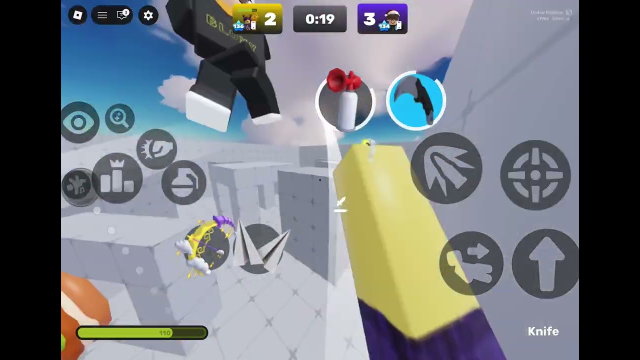 I 1v1ed my friend with knife only 