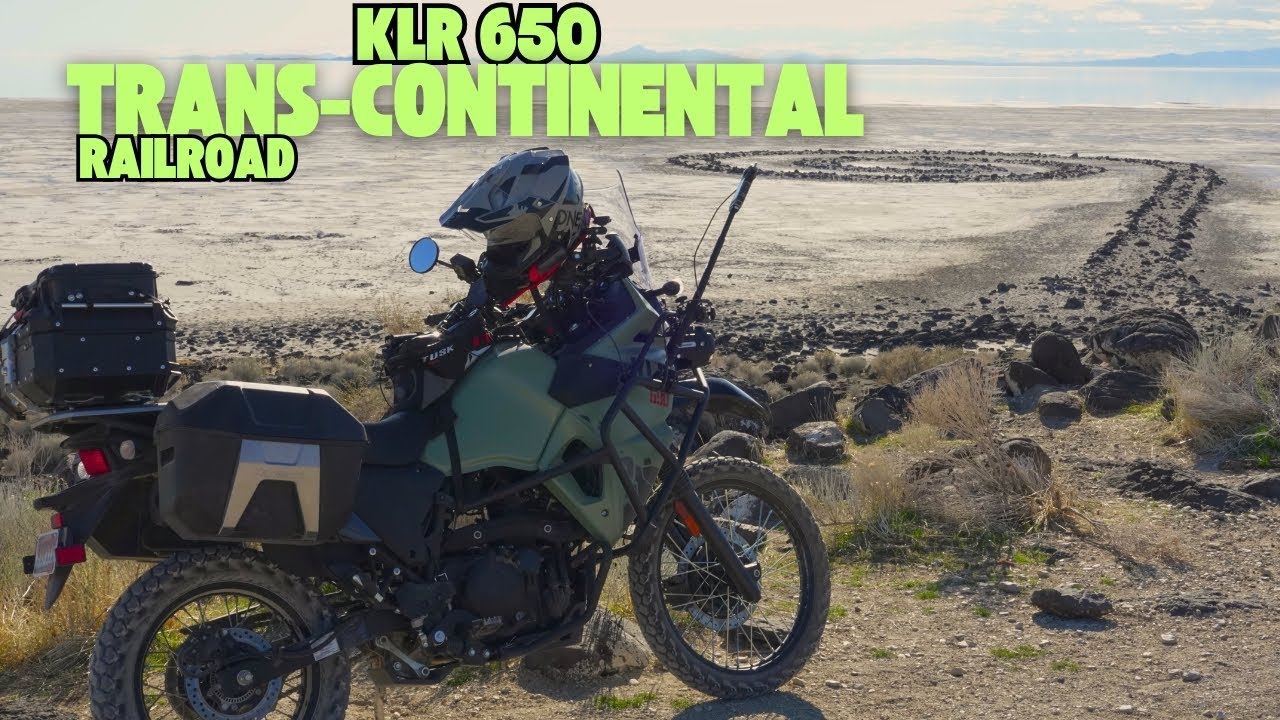 KLR 650: Riding the Trans-Continental RailRoad to The Spiral Jetty and the Golden Spike!