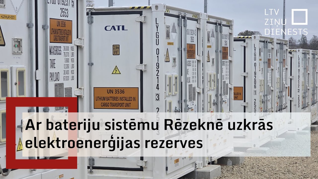 Rēzeknē atklāta šobrīd lielākā bateriju sistēma Baltijā
