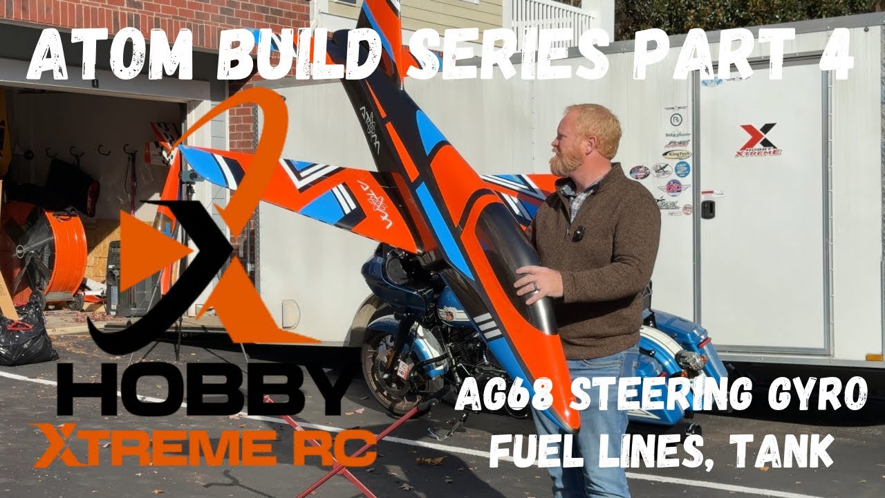 Boomerang Atom Build Series, Part 4 (Fuel Lines & Tank, AG68 Steering Gyro setup)