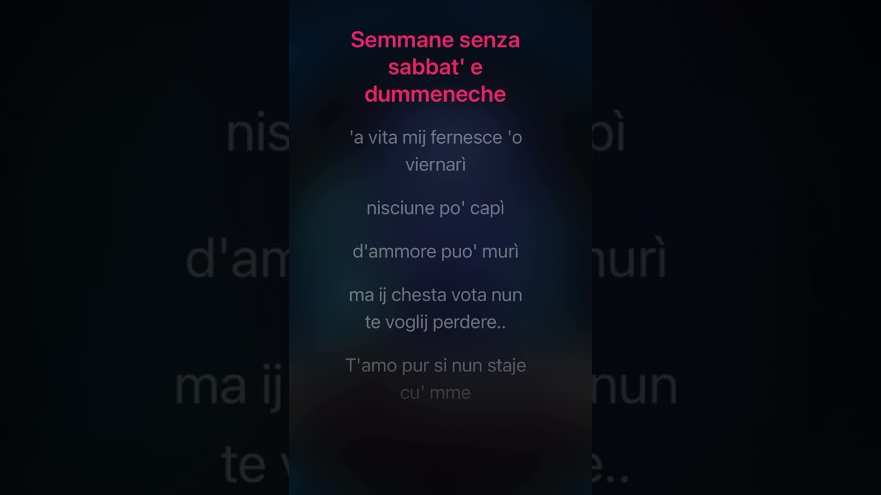 Tony Colombo - TAMO PURE SI NUN STAJE CU ME (karaoke)