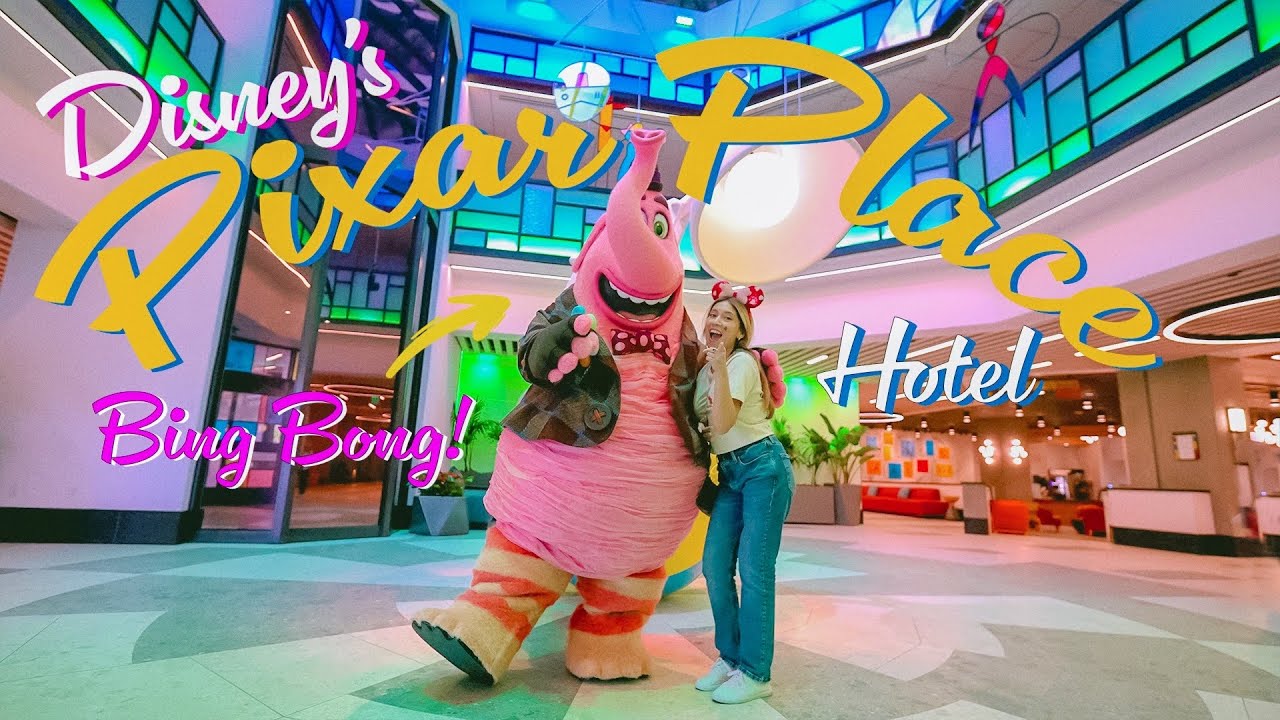 Мы посетим PIXAR PLACE HOTEL — новейший отель Disneyland Resorts! | Дракон в вестибюле GCH!