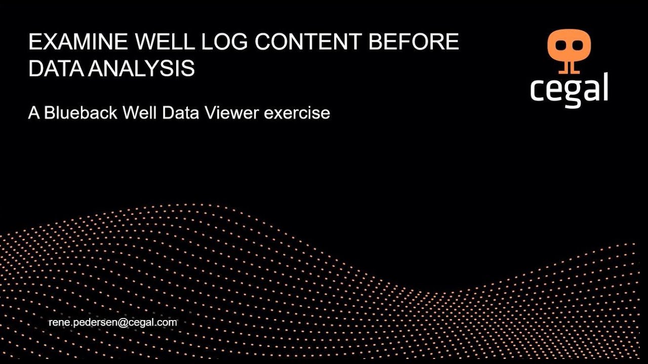 Blueback Well Data Viewer | Examine well log content before data analysis