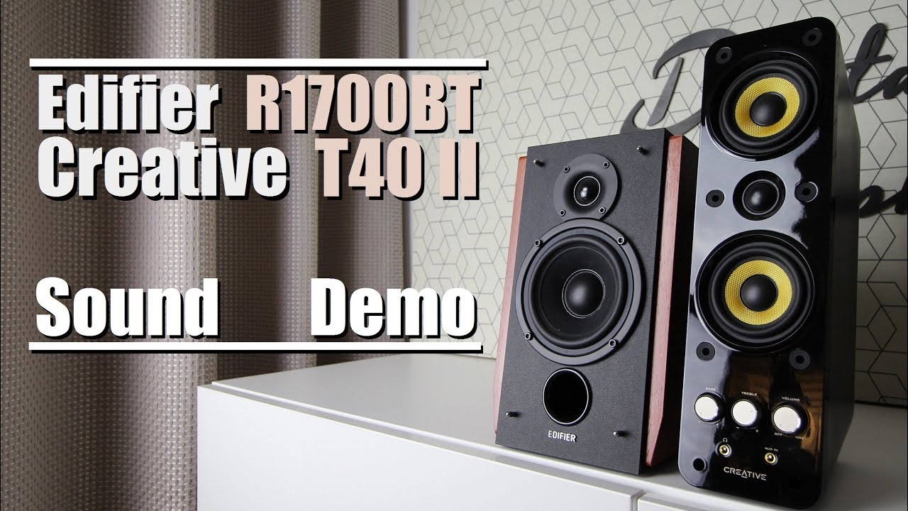 Creative T40 Series II против Edifier R1700BT || Демонстрация звука с тестом басов