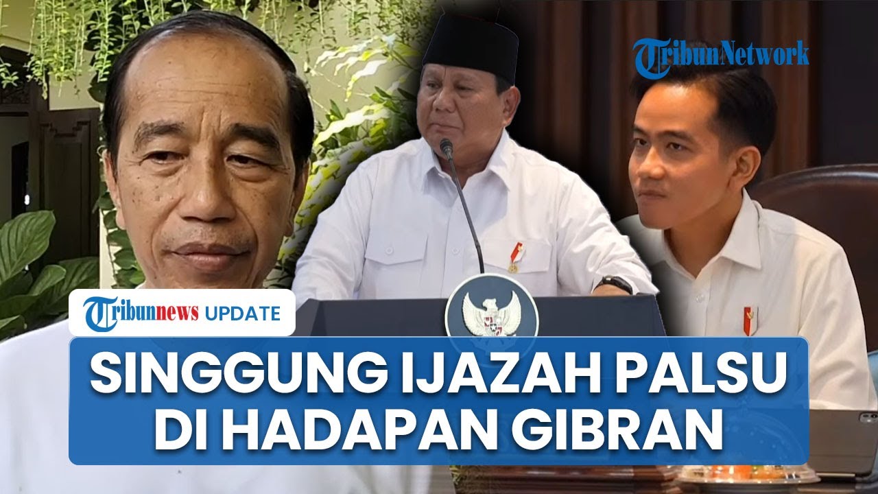 Momen Prabowo Singgung Isu Ijazah Palsu Jokowi di Hadapan Gibran saat Sidang Kabinet Paripurna