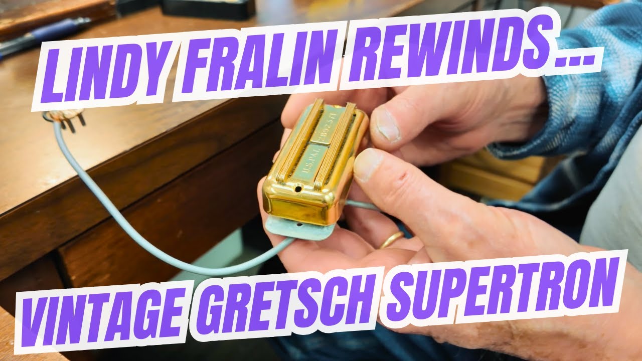Линди Фрейлин перематывает винтажный звукосниматель Gretsch Supertron